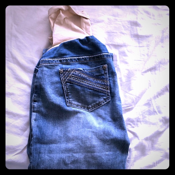 Indigo Blue M Maternity Jeans - Picture 3 of 3